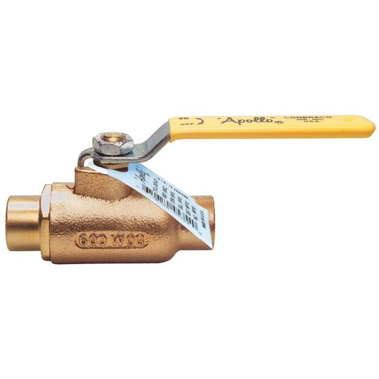 Apollo 77CLF20201 LL Bronze Ball Valve, Solder, 3/8-in