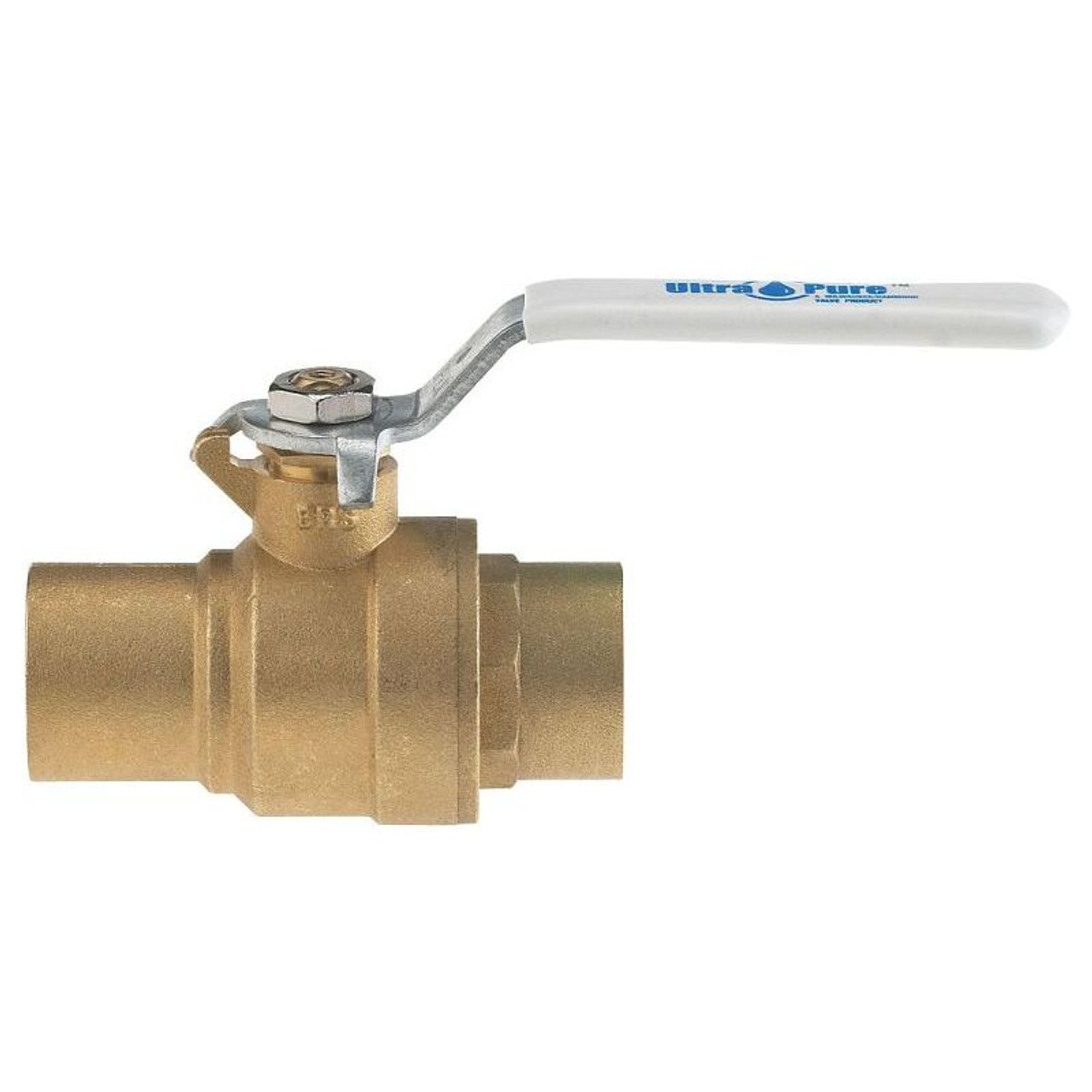 Apollo 94A20301 Brass Ball Valve, Inline, Solder, 1/2-in
