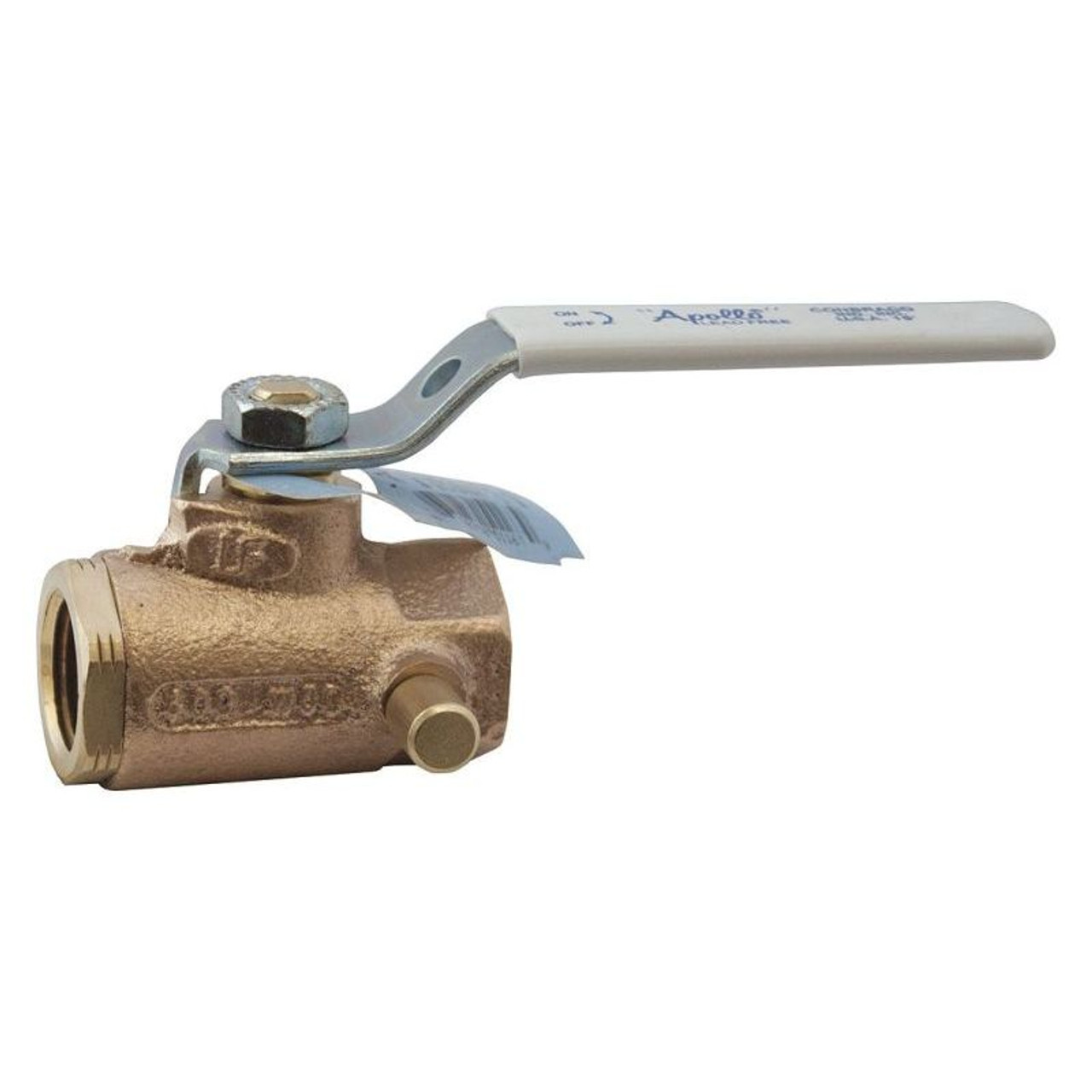 Apollo 95ALF10501 LF Bronze Ball Valve, Inline, FNPT, 1-in