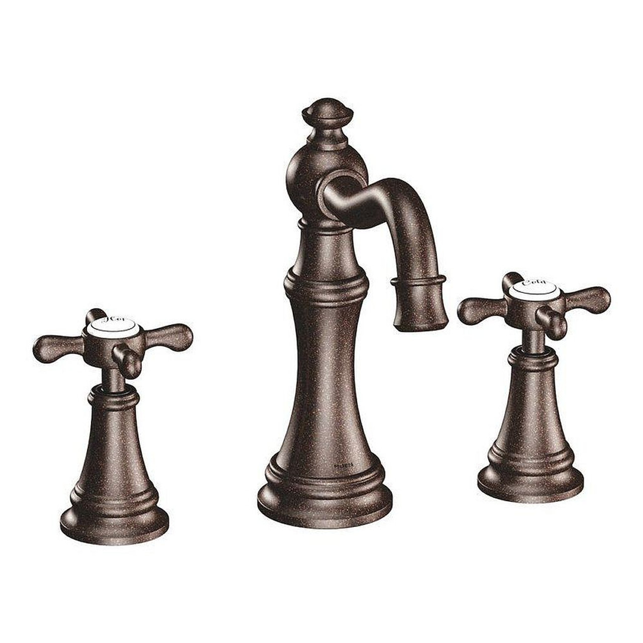 Double Handle Widespread Bathroom Faucet in Oil Rubbed Bronze