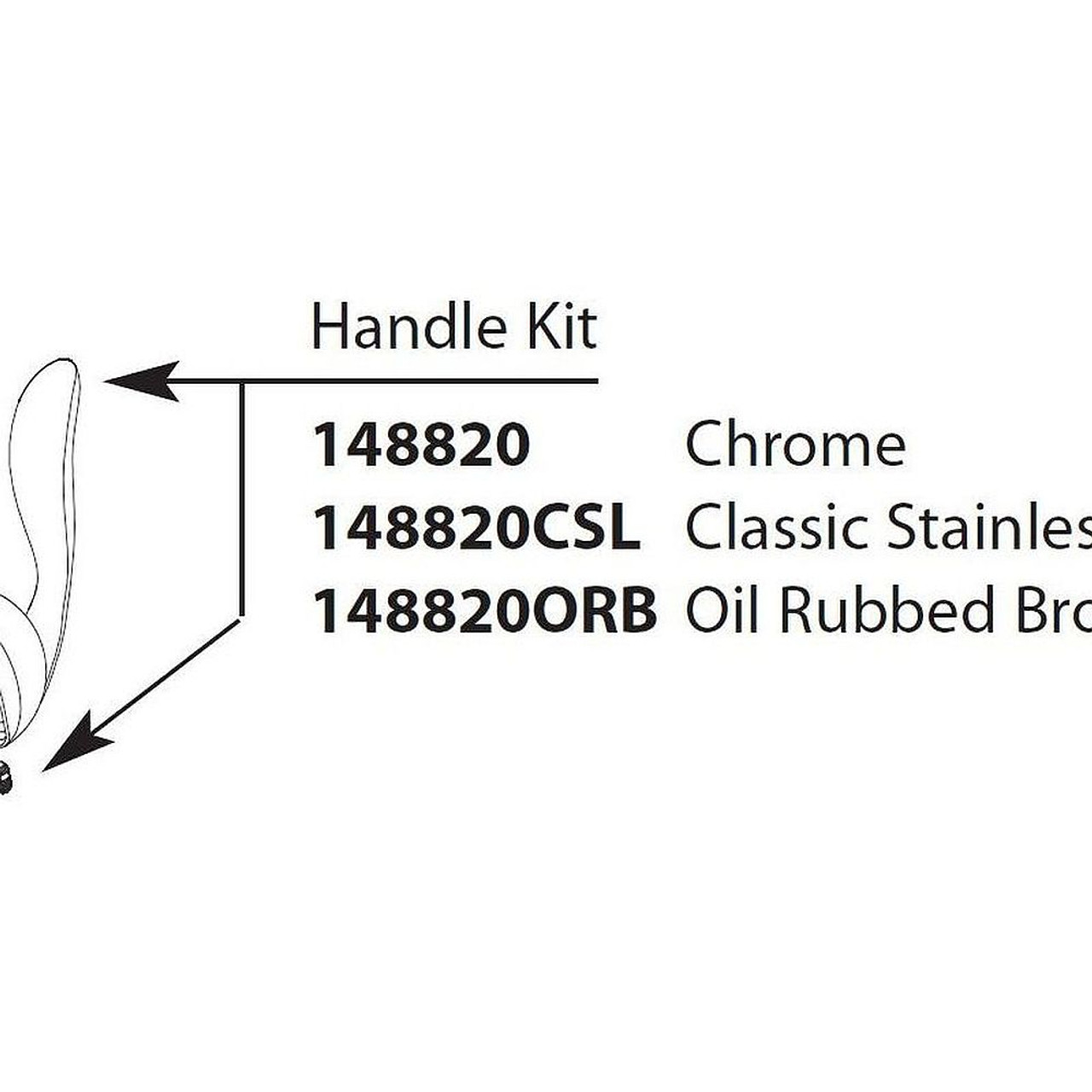 Handle Kit for Single-Handle Kitchen Faucet in Oil Rubbed Bronze