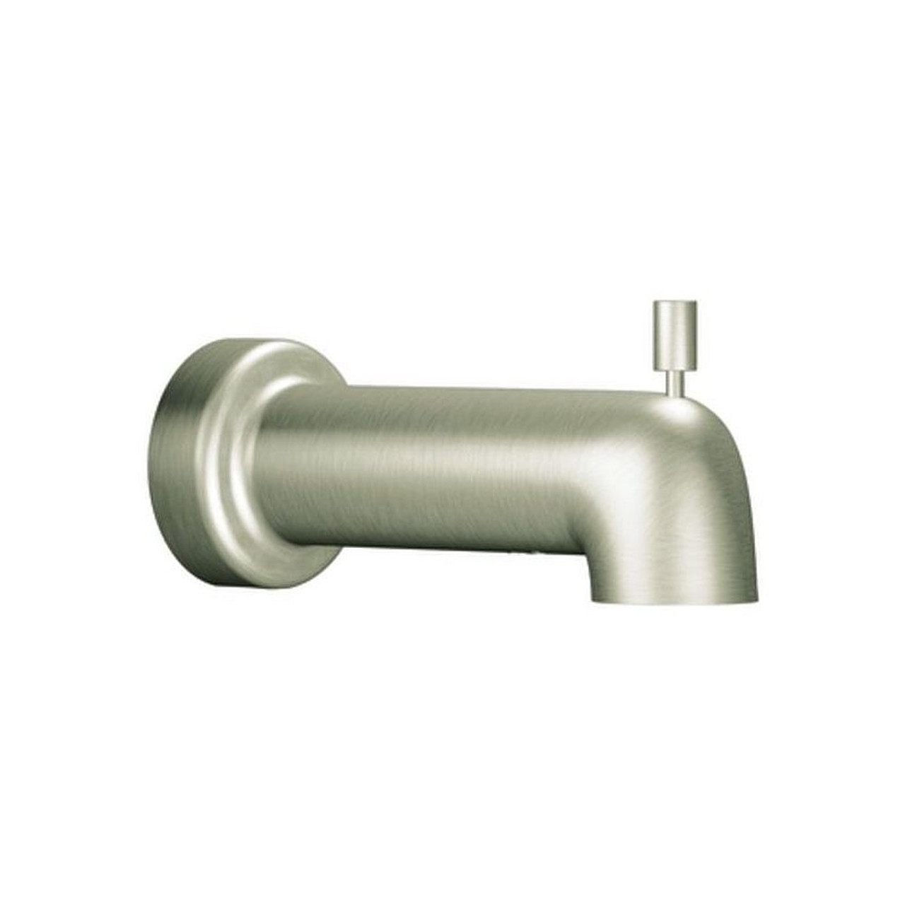 6-1/2in Tub Spout with 1/2in Slip Fit Connection (With Diverter) in Brushed Nickel