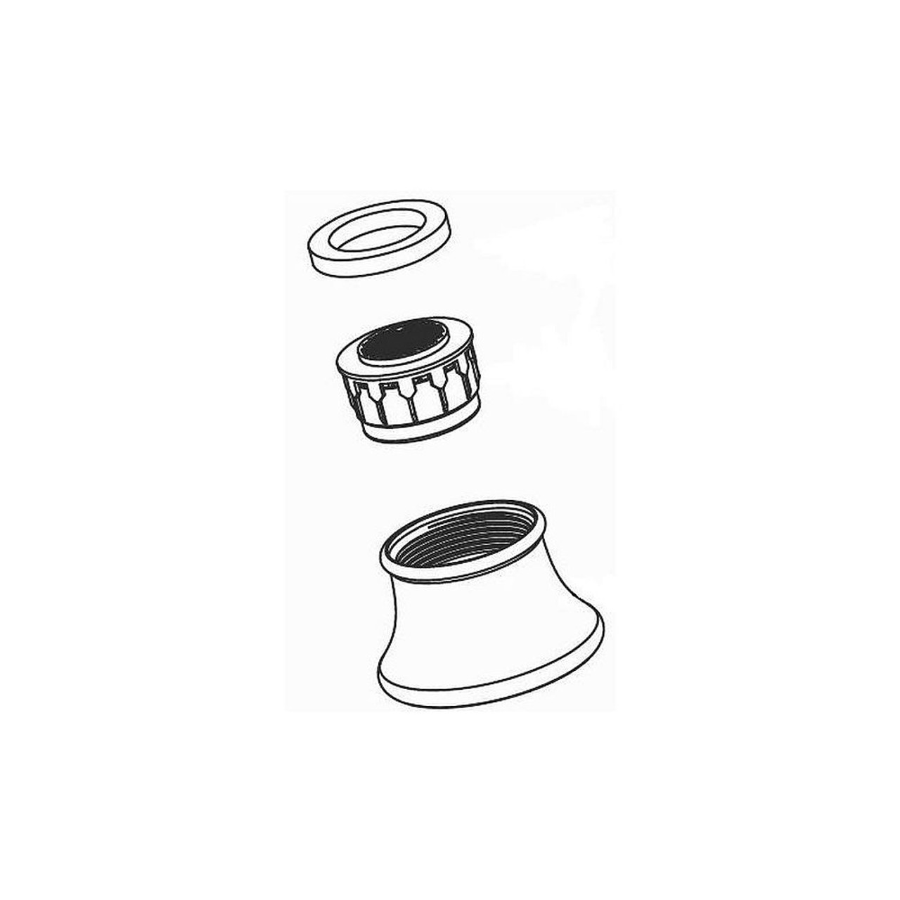 Aerator Kit for Kitchen Faucets in Classic Stainless