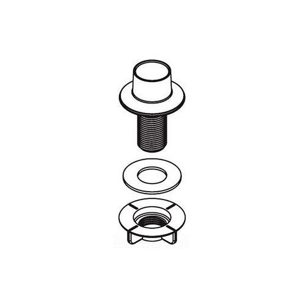 Hose Guide for Side Spray in Chrome