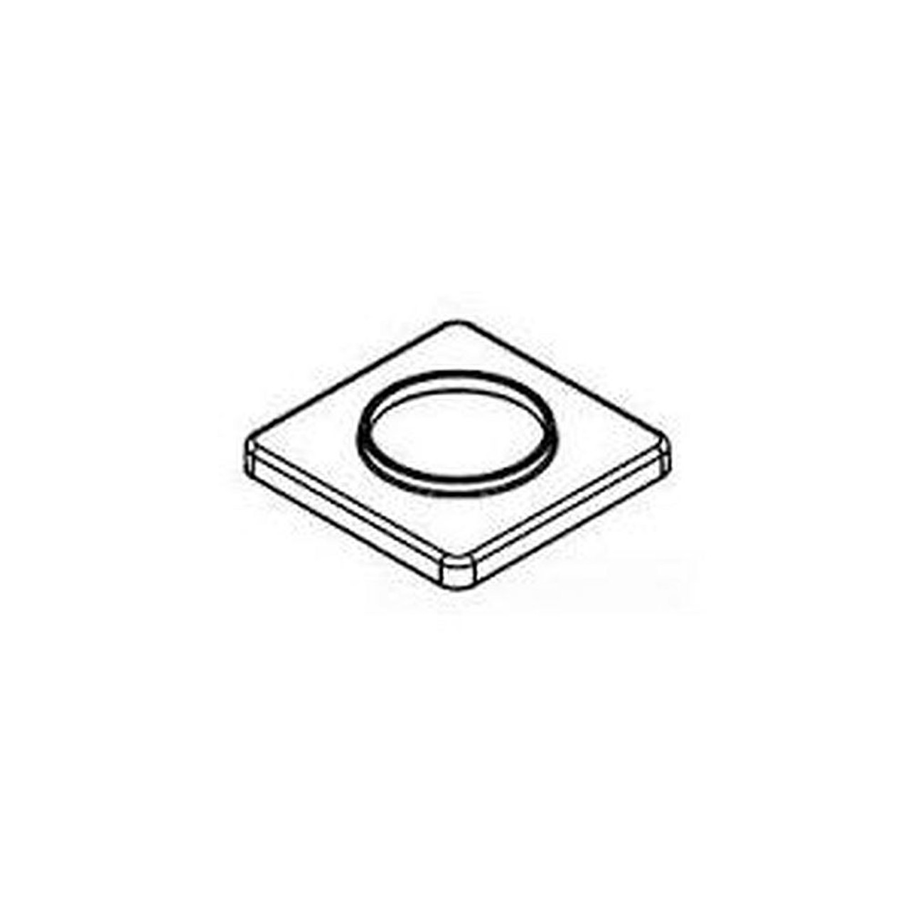 Handle Escutcheon for Two-Handle Bathroom Faucet in Brushed Nickel