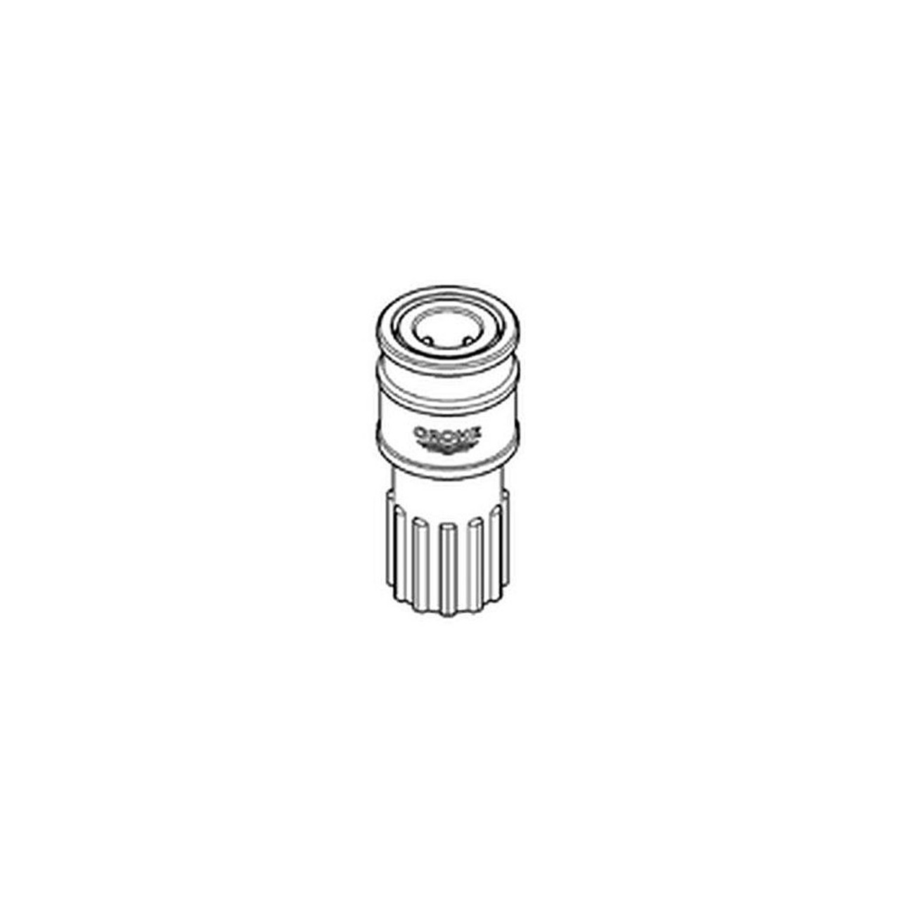 Grohe 12365000 Alira Quick Coupling (Red)