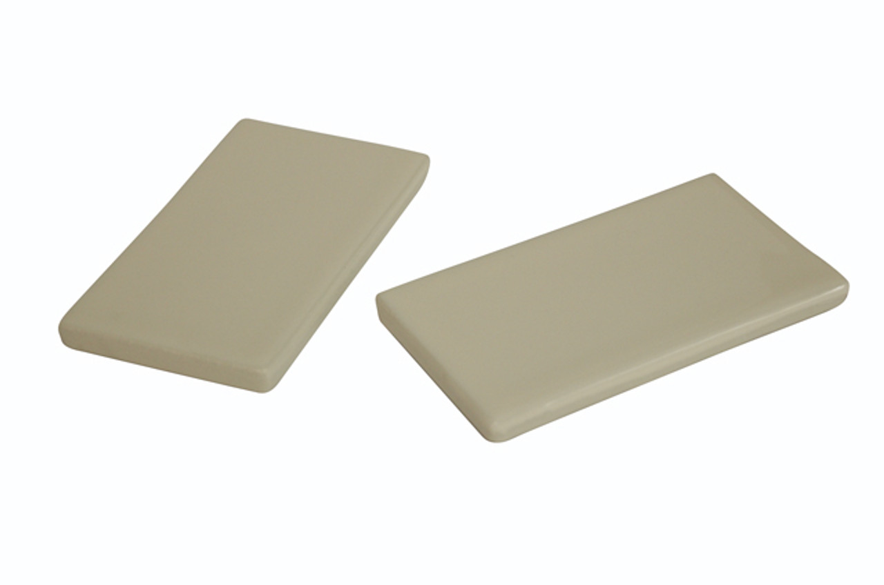 Side Plate (2 Pieces) with Velcro Tape for Carlyle, Carolina, and Vespin Toilets in Bone