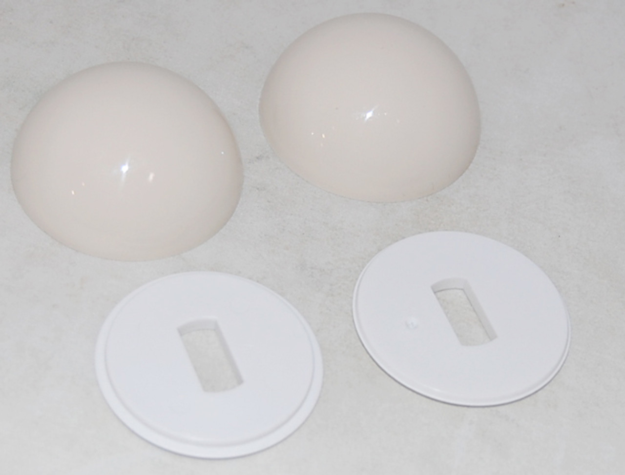 Bolt Caps and Washers Set for Mercer Toilets in Bone