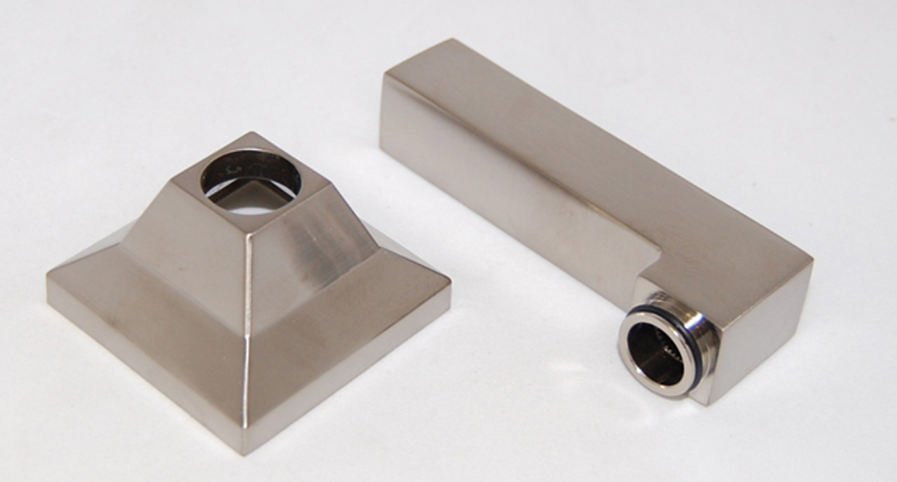 Handle and Canopy Assembly in Brushed Nickel
