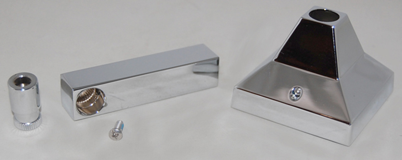 Metal Handle Assembly in Polished Chrome
