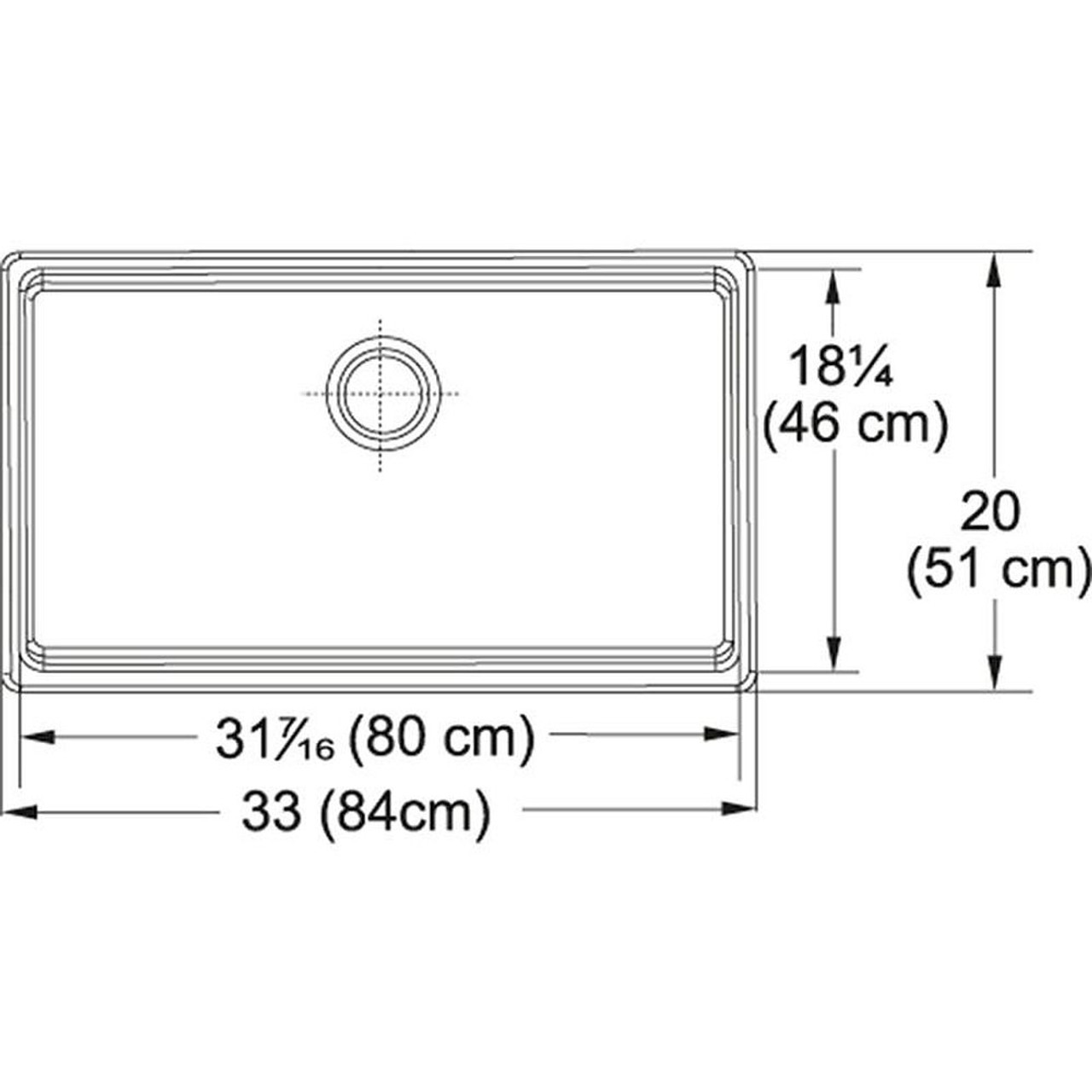 Undermount Fireclay Kitchen Sink in White