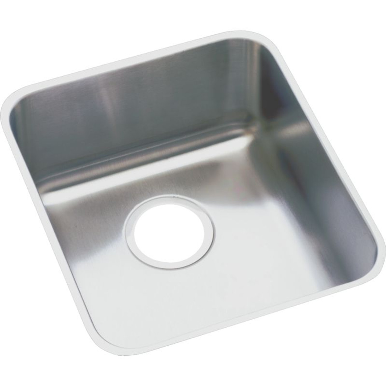 Elkay ELUH1616DBG Stainless Steel Single Bowl Undermount Sink Kit in Lustrous Highlighted Satin