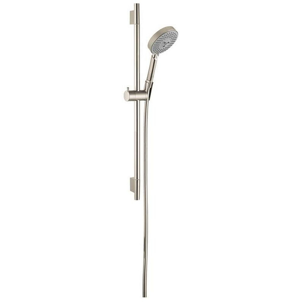 Hansgrohe 04266820 Raindance S 24in Wall Bar Set with Multi Function Hand Shower and 63in Techniflex Hose in Brushed Nickel Hansgrohe 04266820 Raindance S 24in Wall Bar Set with Multi Function Hand Shower and 63in Techniflex Hose in Brushed Nickel
