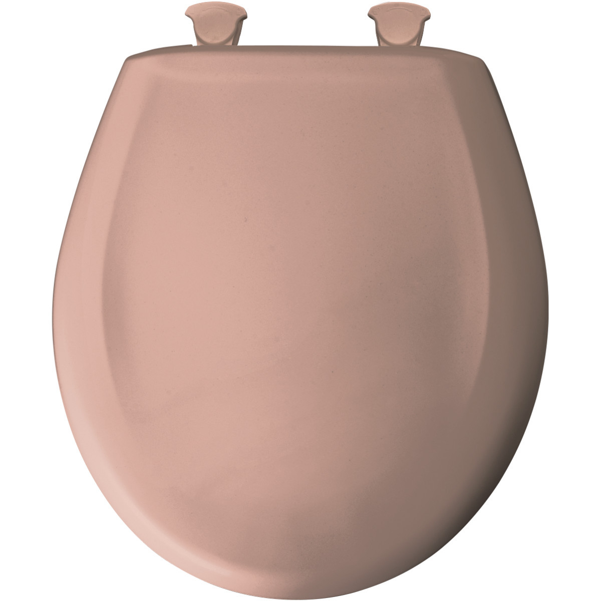 Plastic Round Slow-Close Toilet Seat in Wild Rose