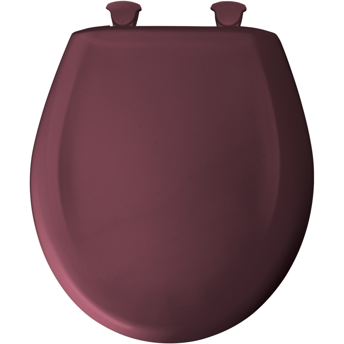 Plastic Round Slow-Close Toilet Seat in Loganberry