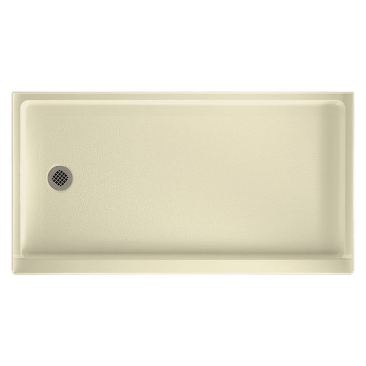 32-in D x 60-in W x 4.3125-in H Veritek Shower Base with Left-Hand Drain in Bone