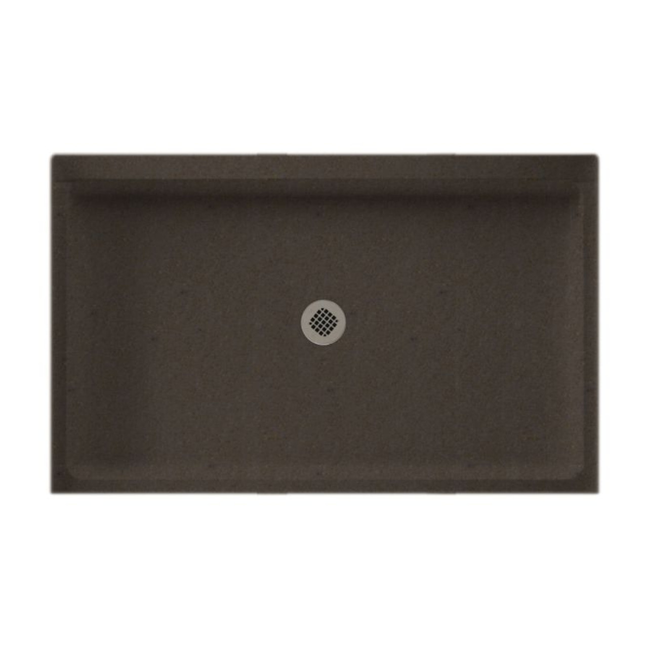 34.188-in D x 54.375-in W x 5.5-in H Solid Surface Shower Base in Canyon