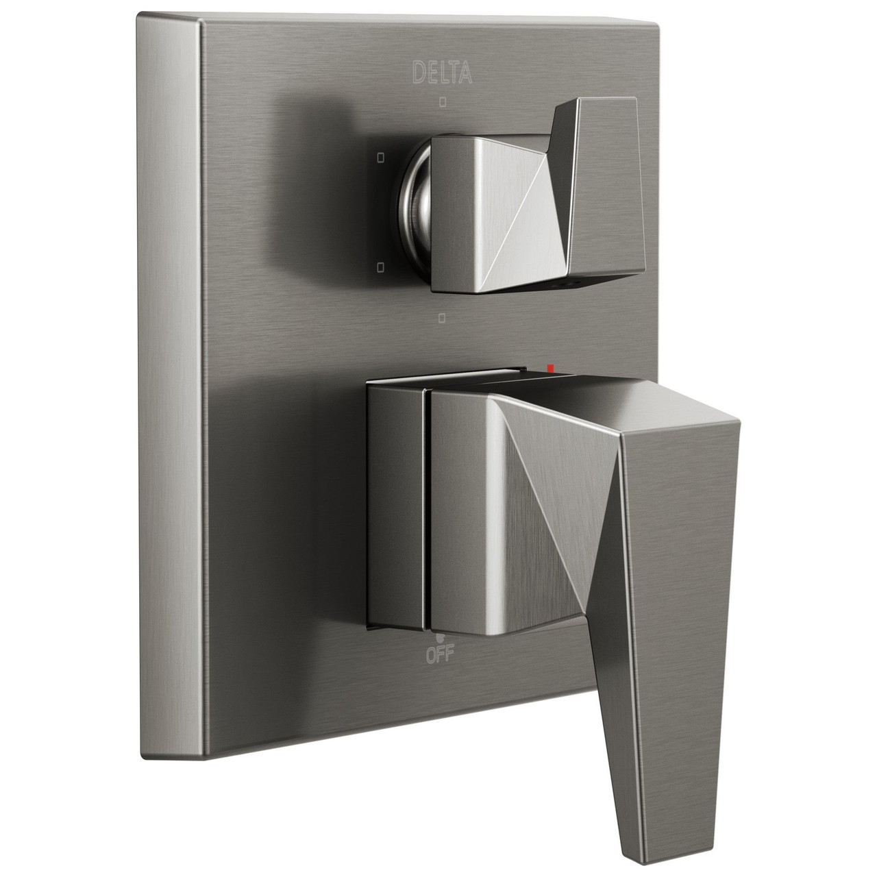 Delta T24943-KS-PR Trillian Two-Handle Monitor 14 Series Valve Trim with 6-Setting Diverter, Lumicoat Black Stainless