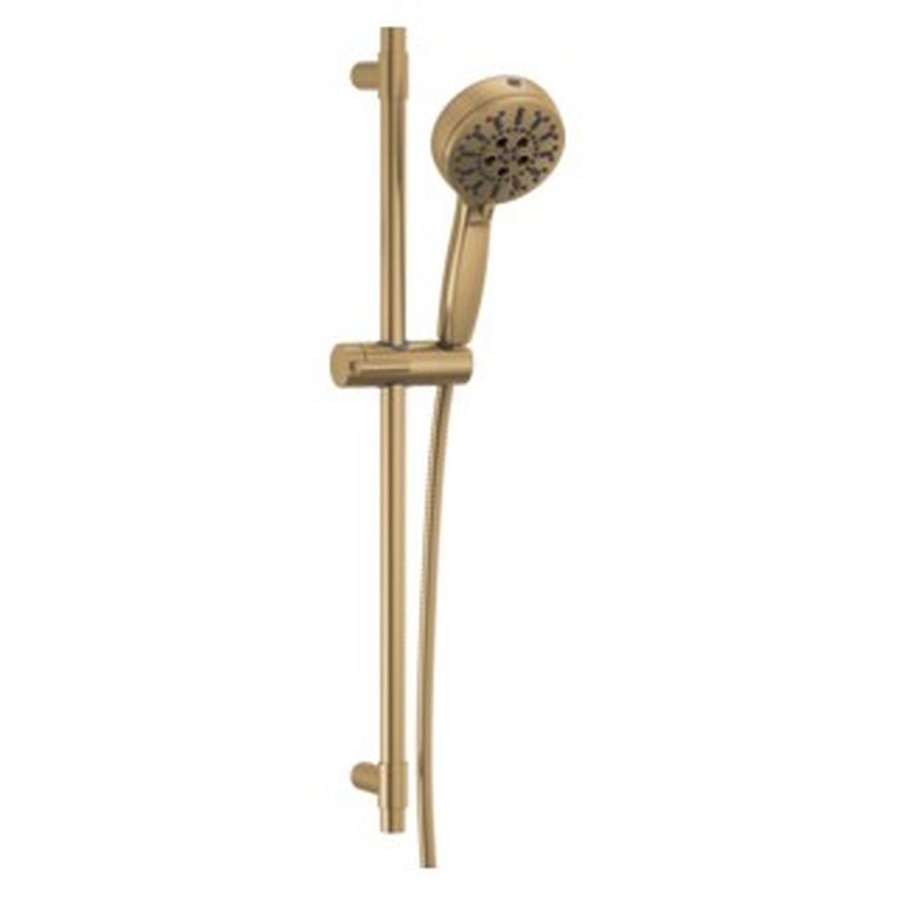 Delta 51584-CZ-PR Universal Showering Components 7-Setting Slide Bar Hand Shower with Cleaning Spray, Lumicoat Champagne Bronze