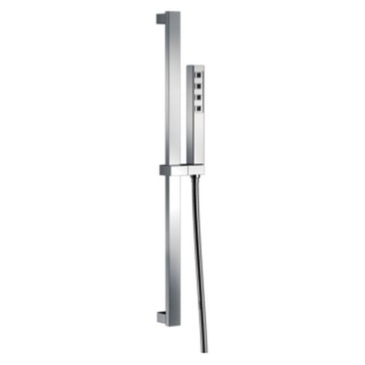 Delta 51567-PR Universal Showering Components H2Okinetic Single-Setting Slide Bar Hand Shower, Lumicoat Chrome