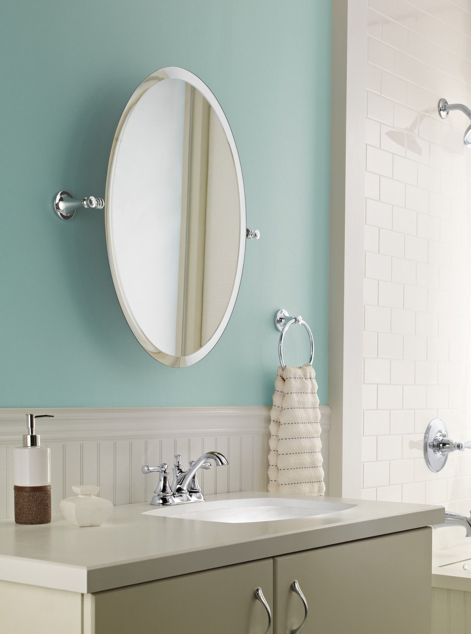 Delta 25713LF-ECO Silverton Two Handle Centerset Bathroom Faucet, Chrome