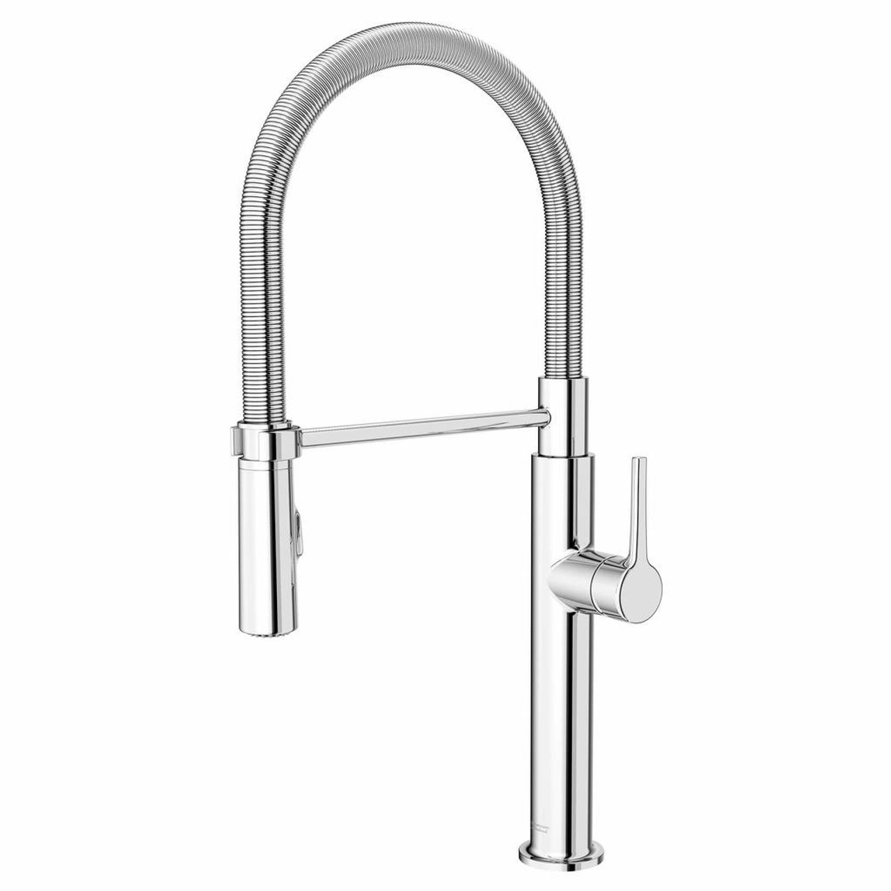 Semi Pro Pull-Down Dual Spray Kitchen Faucet with Spring Spout in Polished Chrome