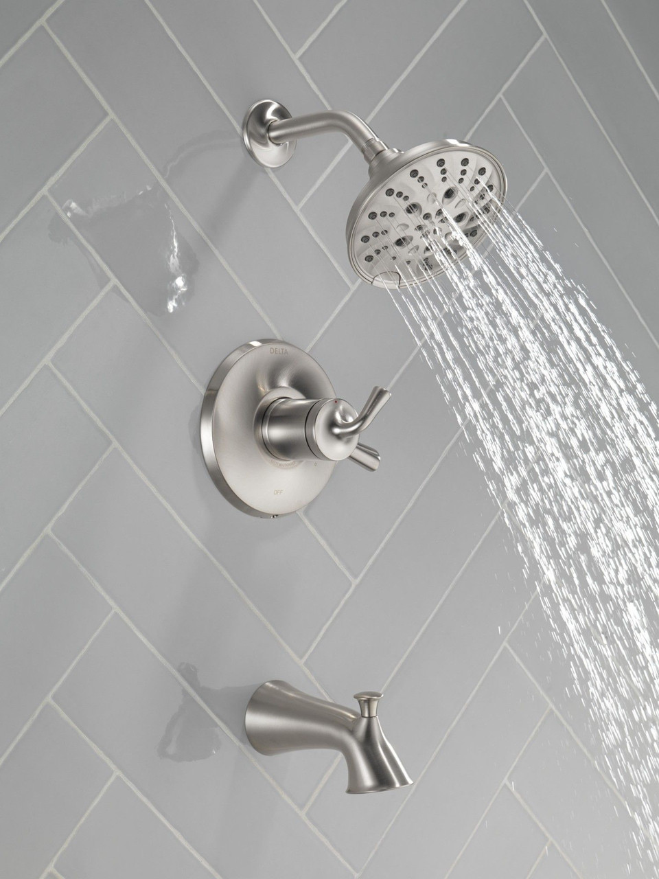 Delta T17433-SS Kayra Monitor 17 Series Tub and Shower Trim, Stainless