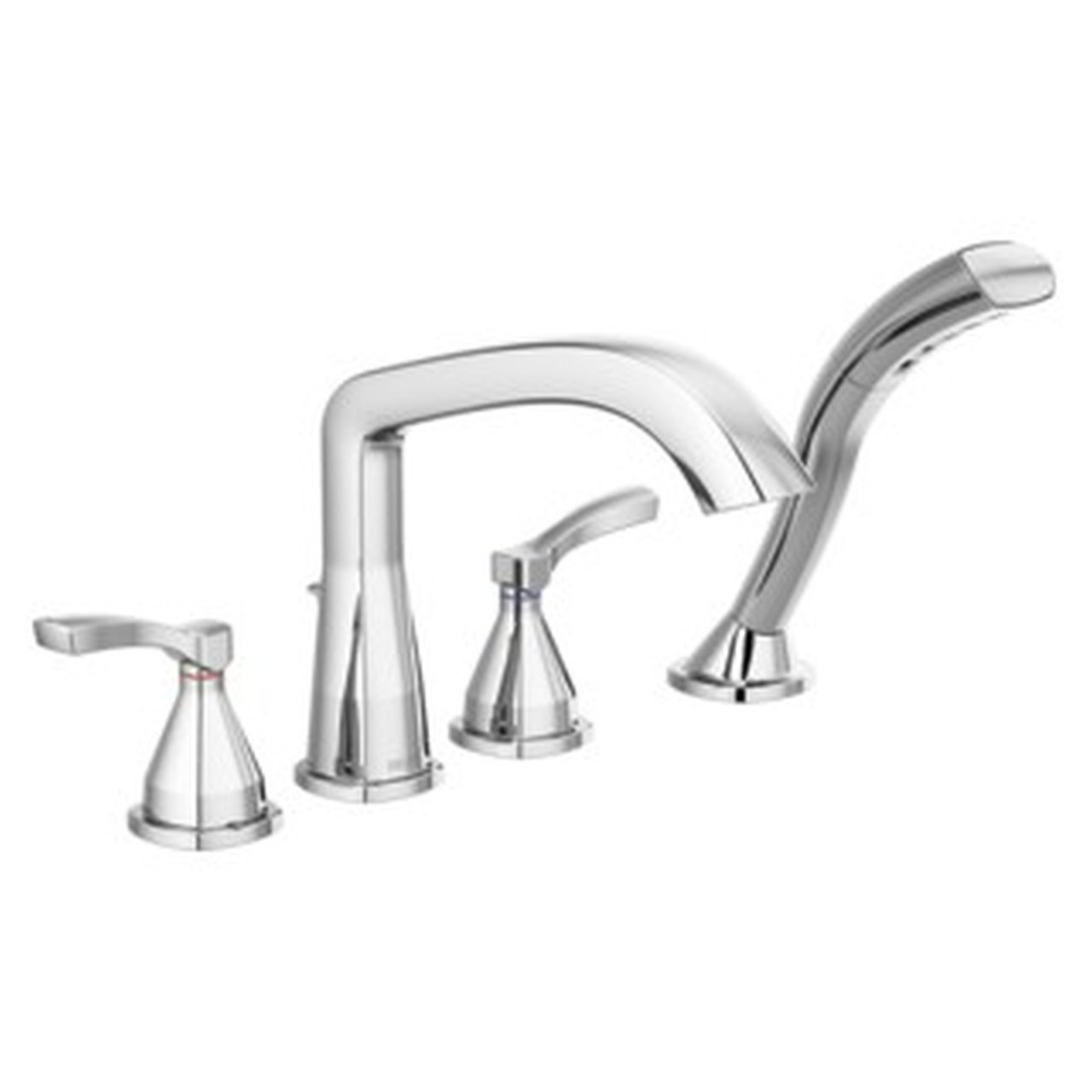 Delta T4776 Stryke Delta Stryke Four Hole Roman Tub Trim, Chrome