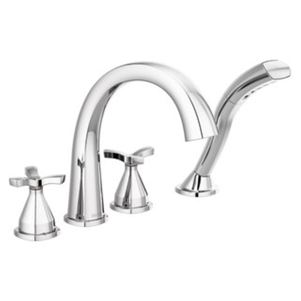 Delta T47776 Stryke Delta Stryke Four Hole Roman Tub Trim, Chrome