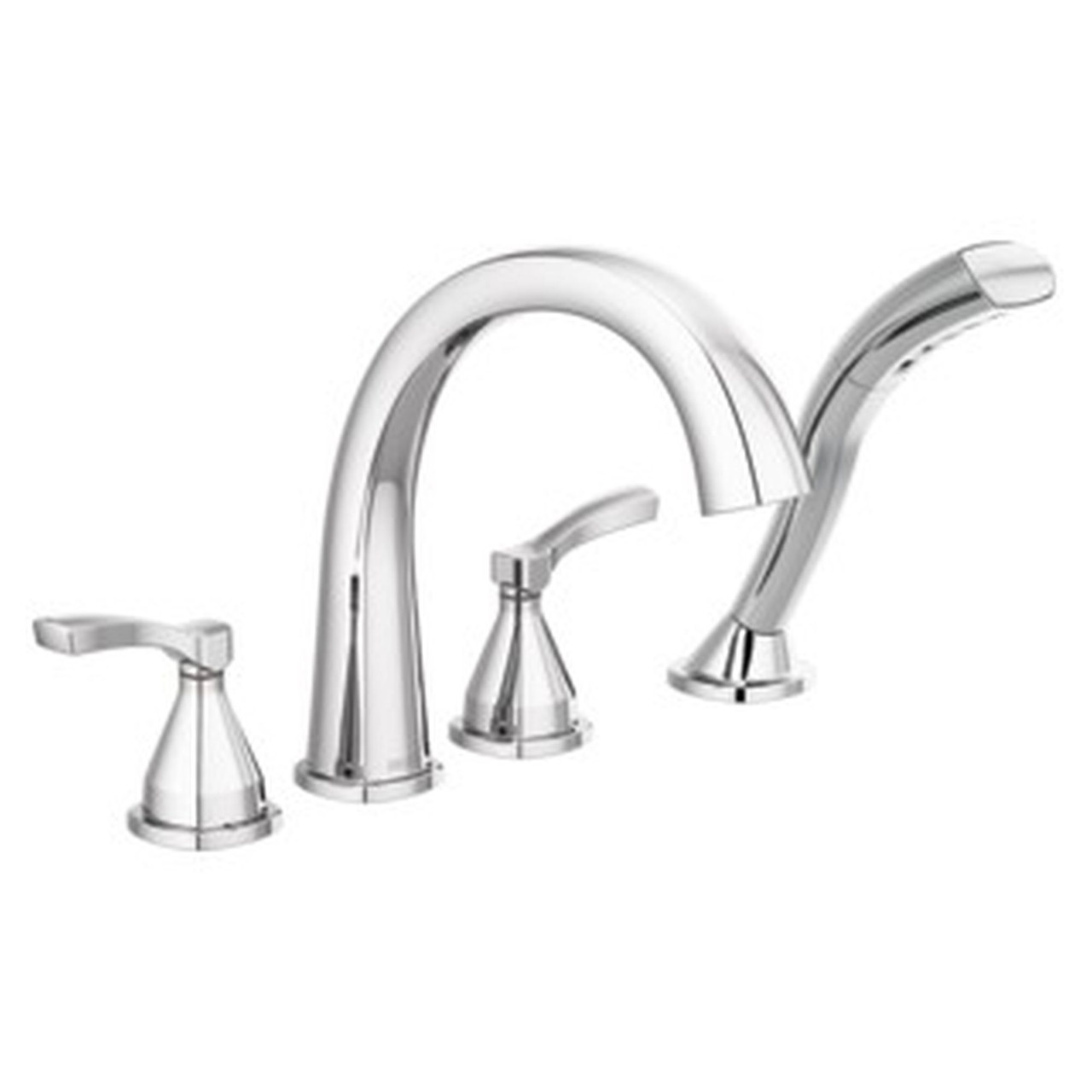 Delta T4777 Stryke Delta Stryke Four Hole Roman Tub Trim, Chrome