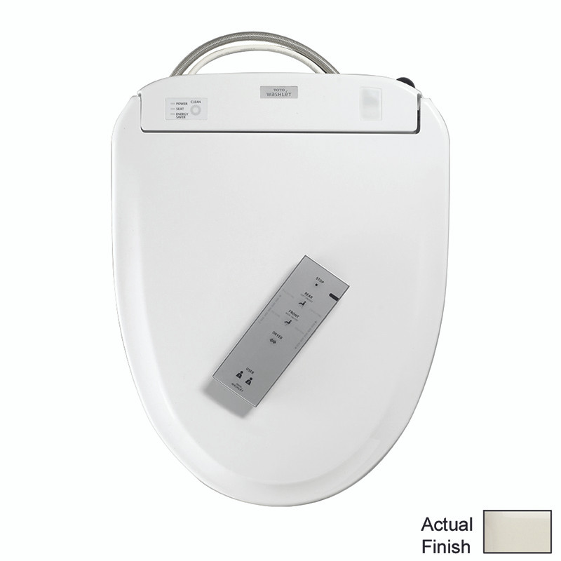 Round Closed Front Toilet Seat with Lid and Washlet with eWater+ in Sedona Beige