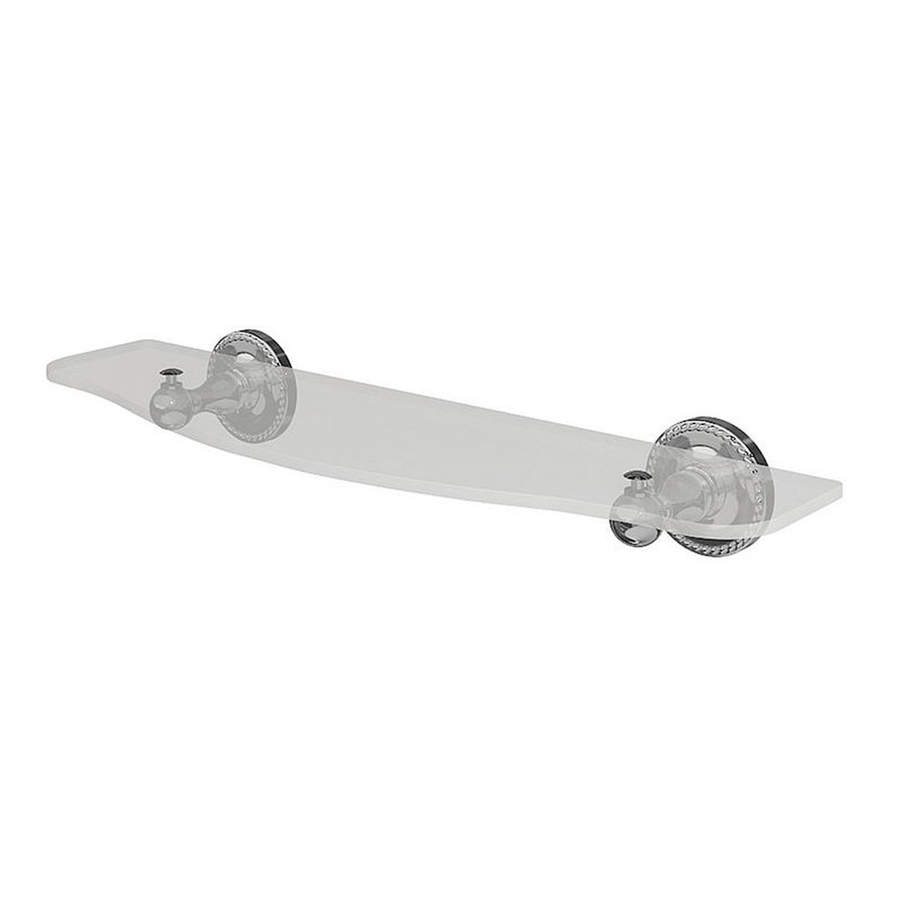 18in Glass Shelf in Polished Chrome