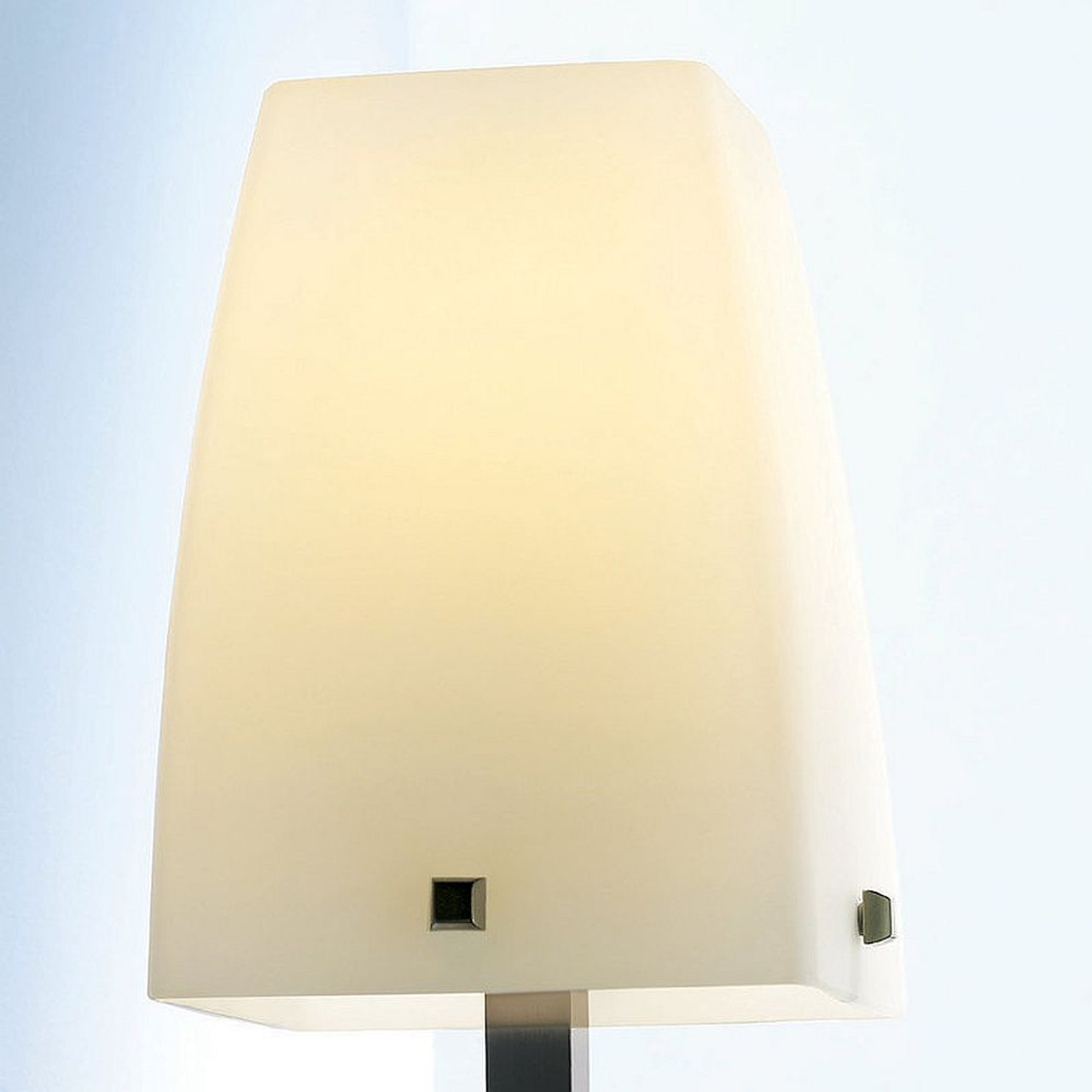 Up Light Replacement Glass Shade in Cased Opal / Satin Etched