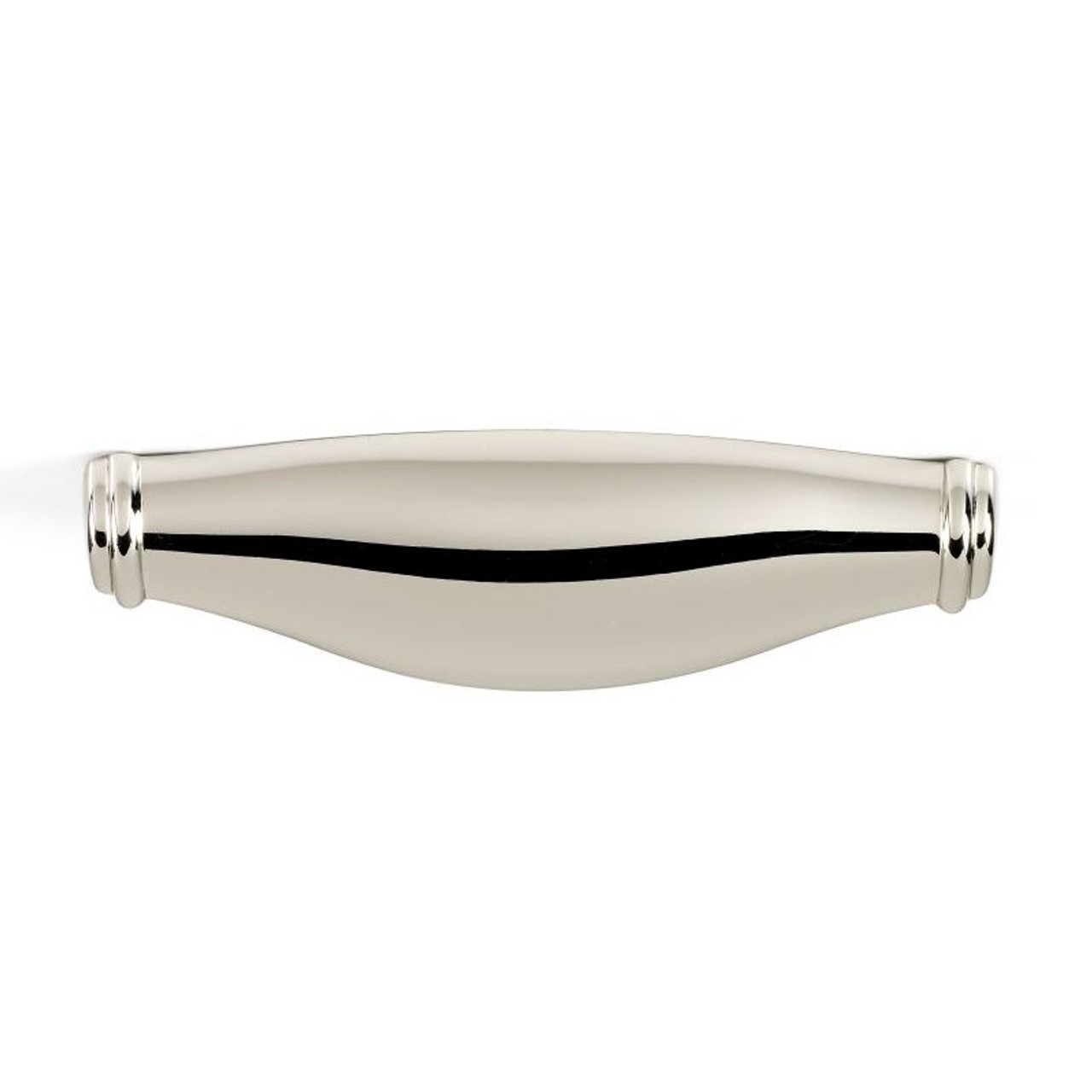 Alno Charlie's Collection A626-3-PN Cup Pull Transitional in Polished Nickel