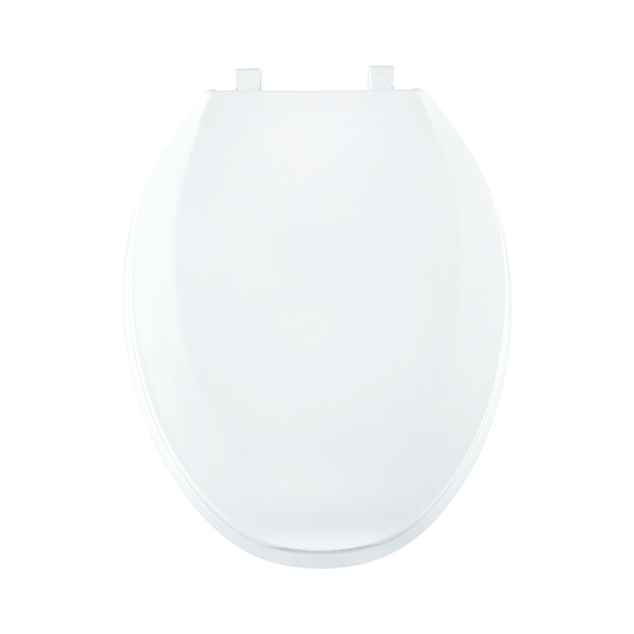 Plastic Elongated Toilet Seat in Crane White