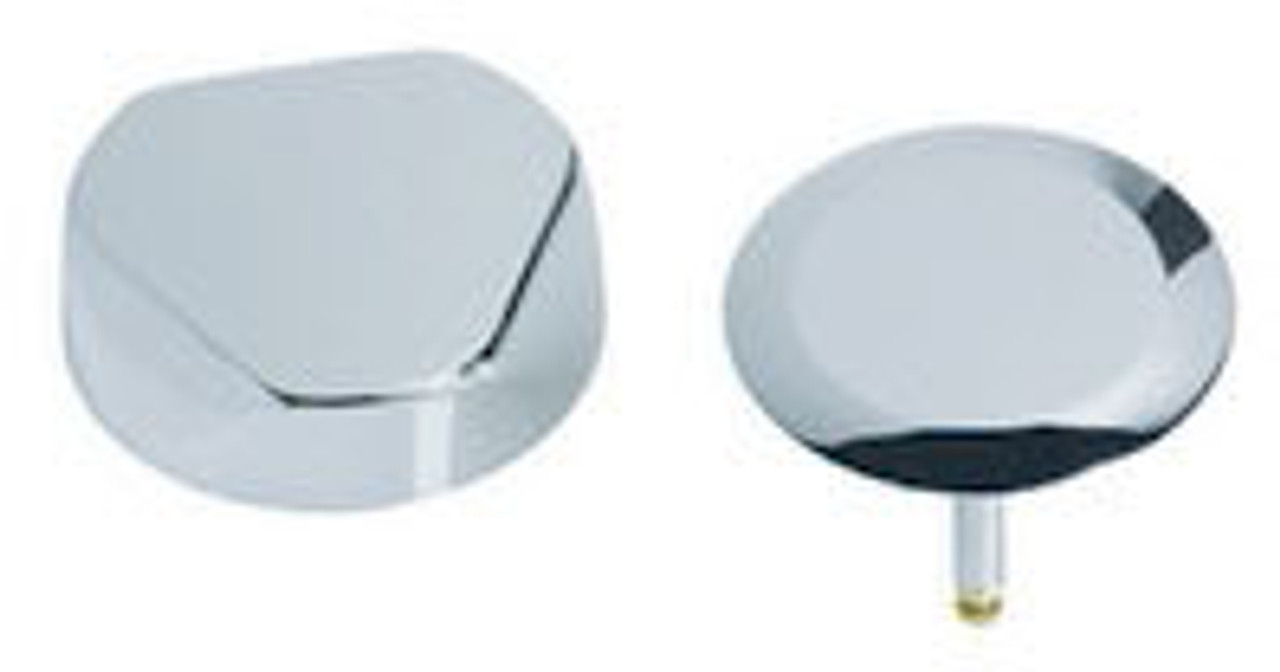 Trim Kit with Traditional Metal Handle in Polished Chrome