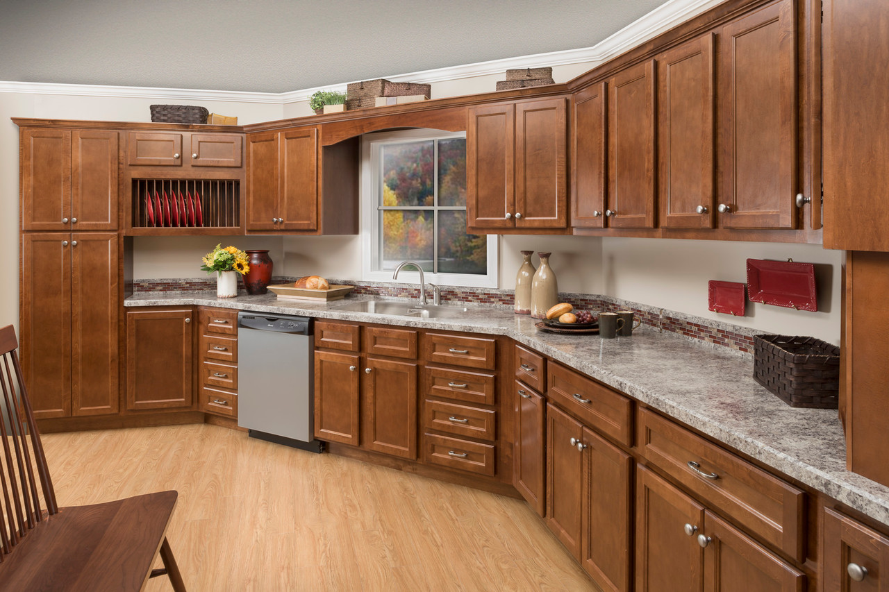 W1830 Wall Harmony Door Maple Wood Auburn Finish