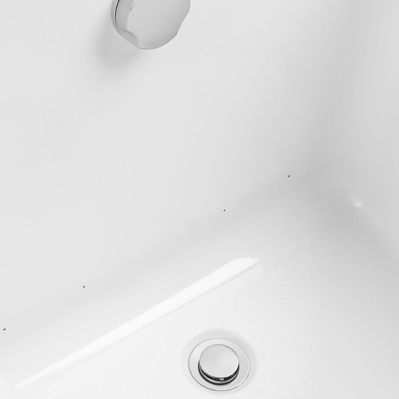 DXV Aqua Moment Drop-in Airbath with Waterfall, in Canvas White