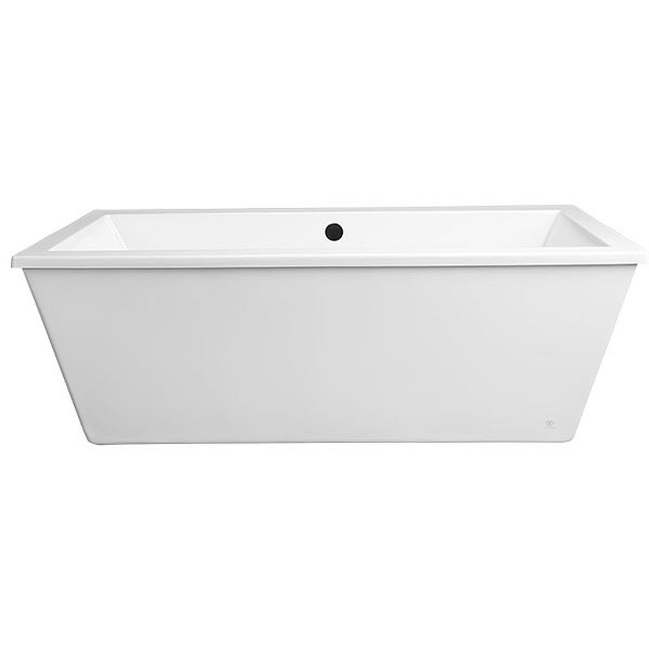 DXV D60545004.415 Cossu Freestanding Soaking Tub with Deck, in Canvas White