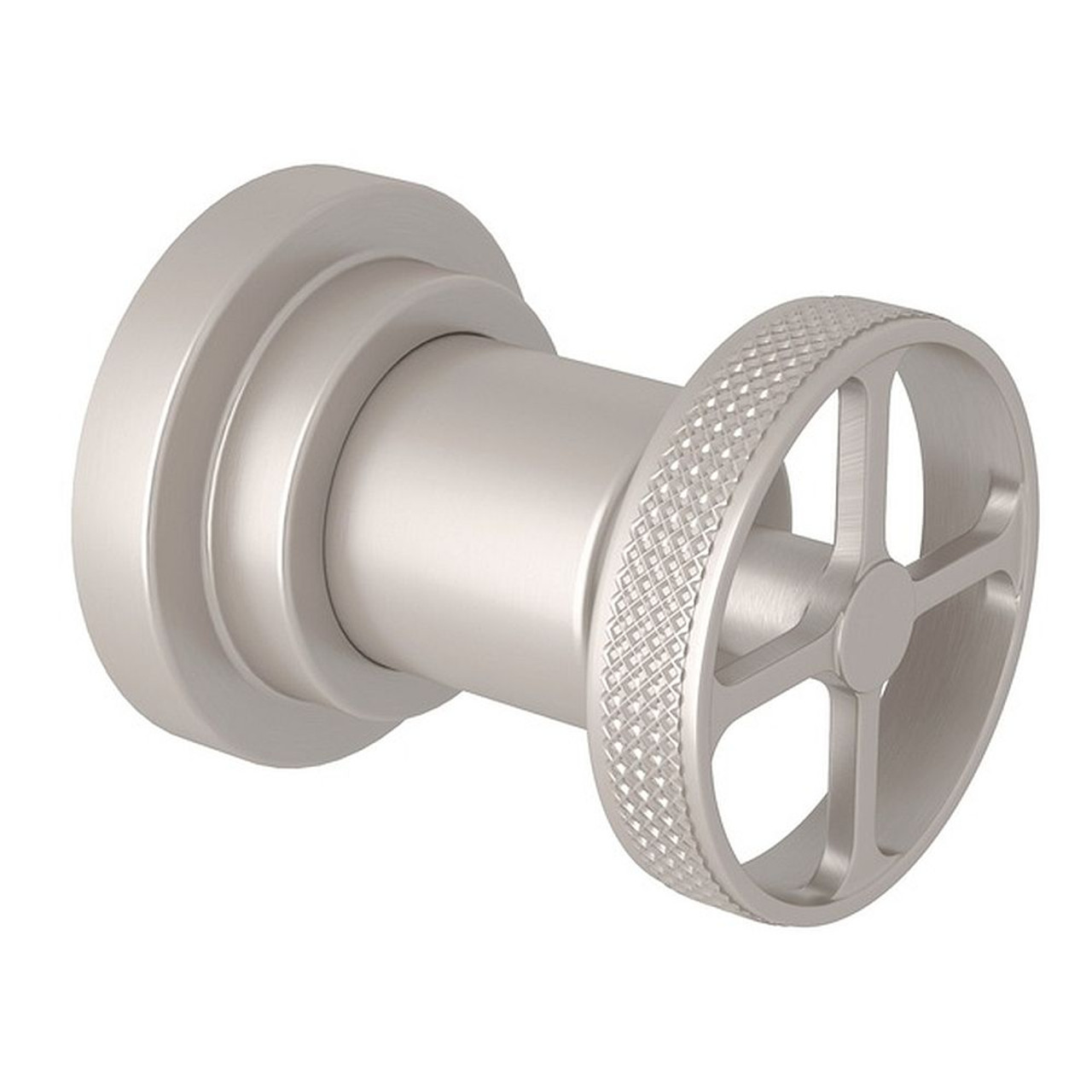 Trim for Volume Control and Diverter with Metal Campo Wheel in Satin Nickel