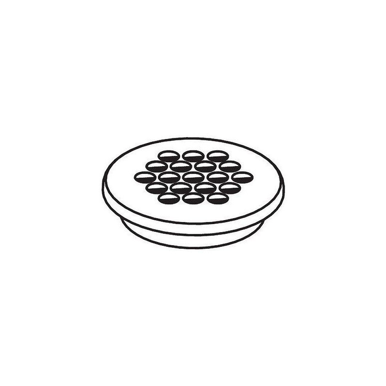Grid Drain Cover in Chrome