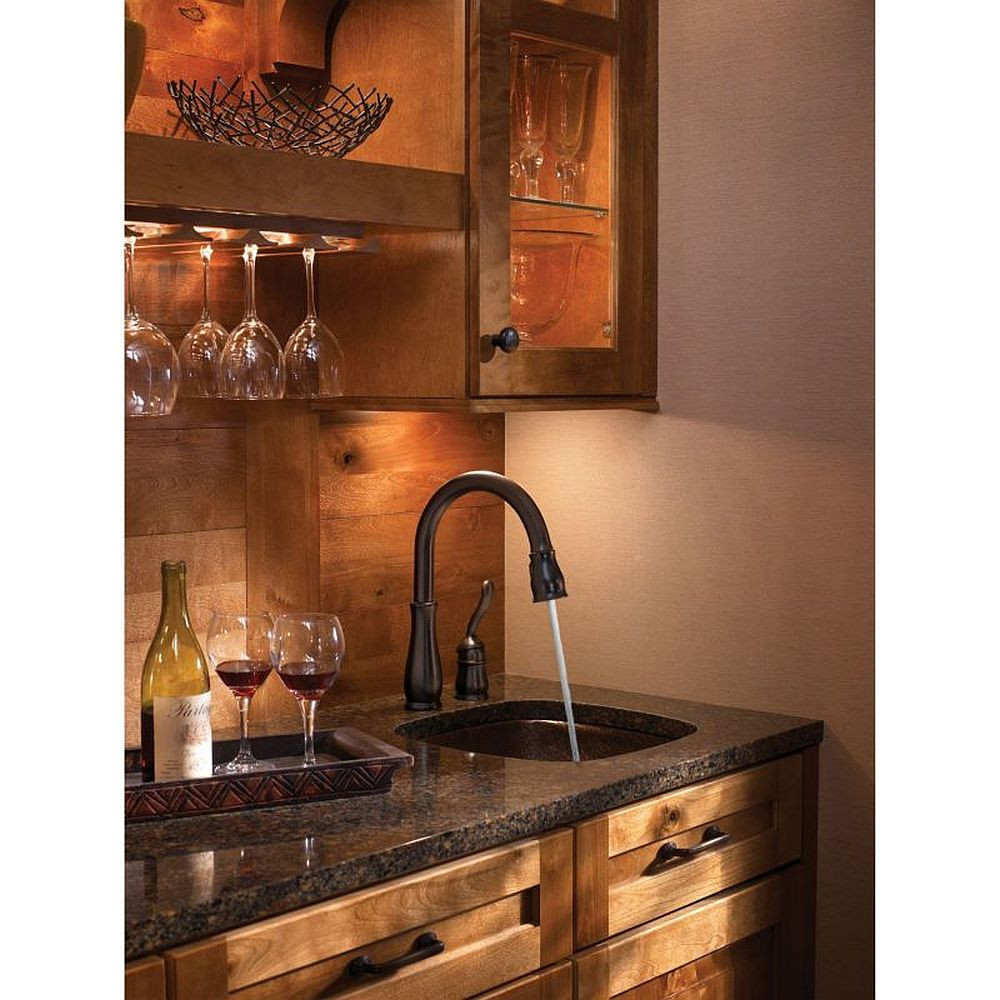 Delta 9978-RB-DST Leland Single Handle Pull-Down Bar/Prep Faucet in Venetian Bronze