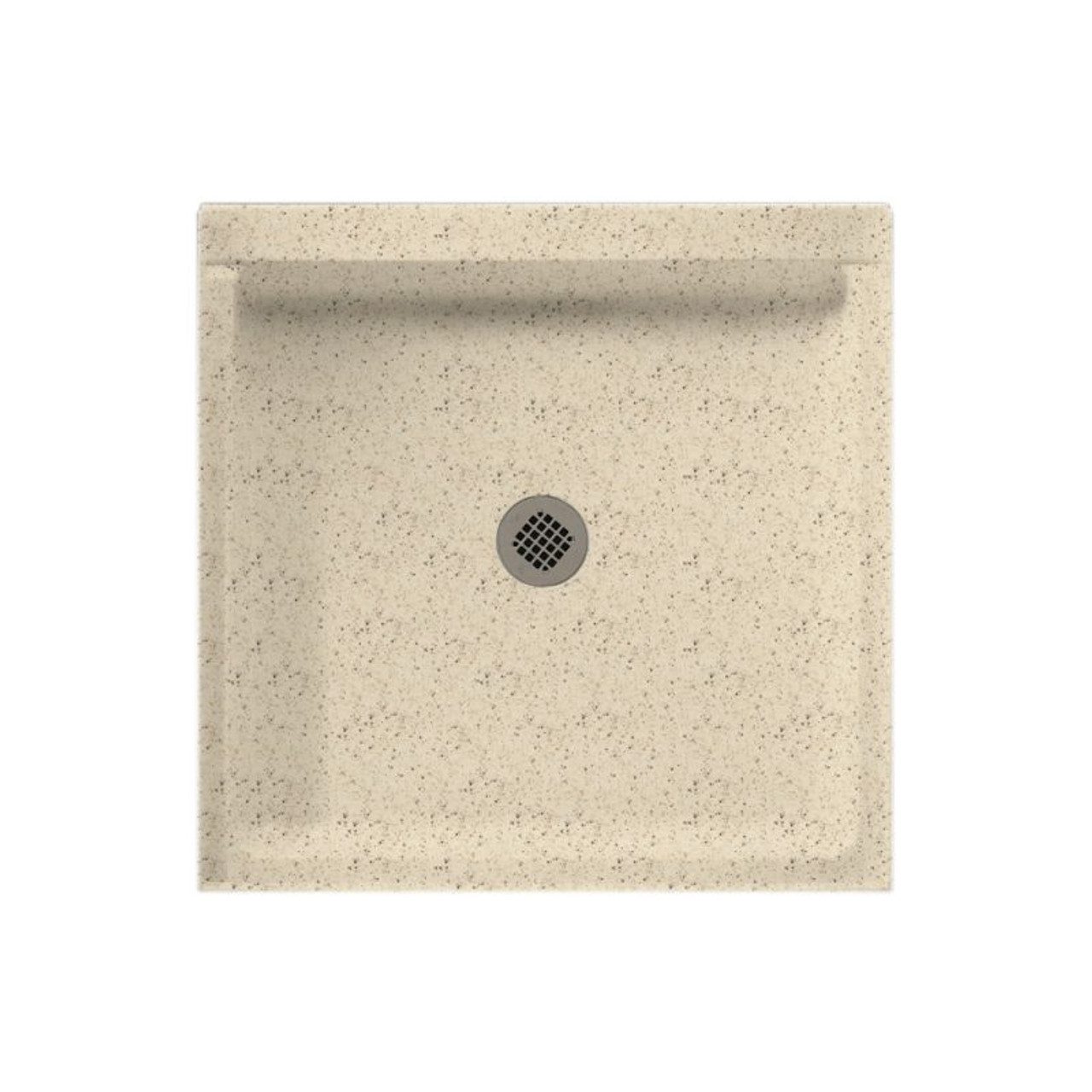 32.375-in D x 32.375-in W x 5.5-in H Solid Surface Shower Base in Tahiti Desert