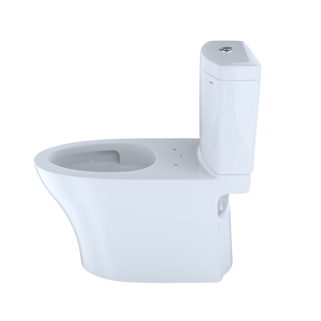 1.28 and 0.8 GPF Two-Piece Elongated Toilet with Dual Flush in Cotton