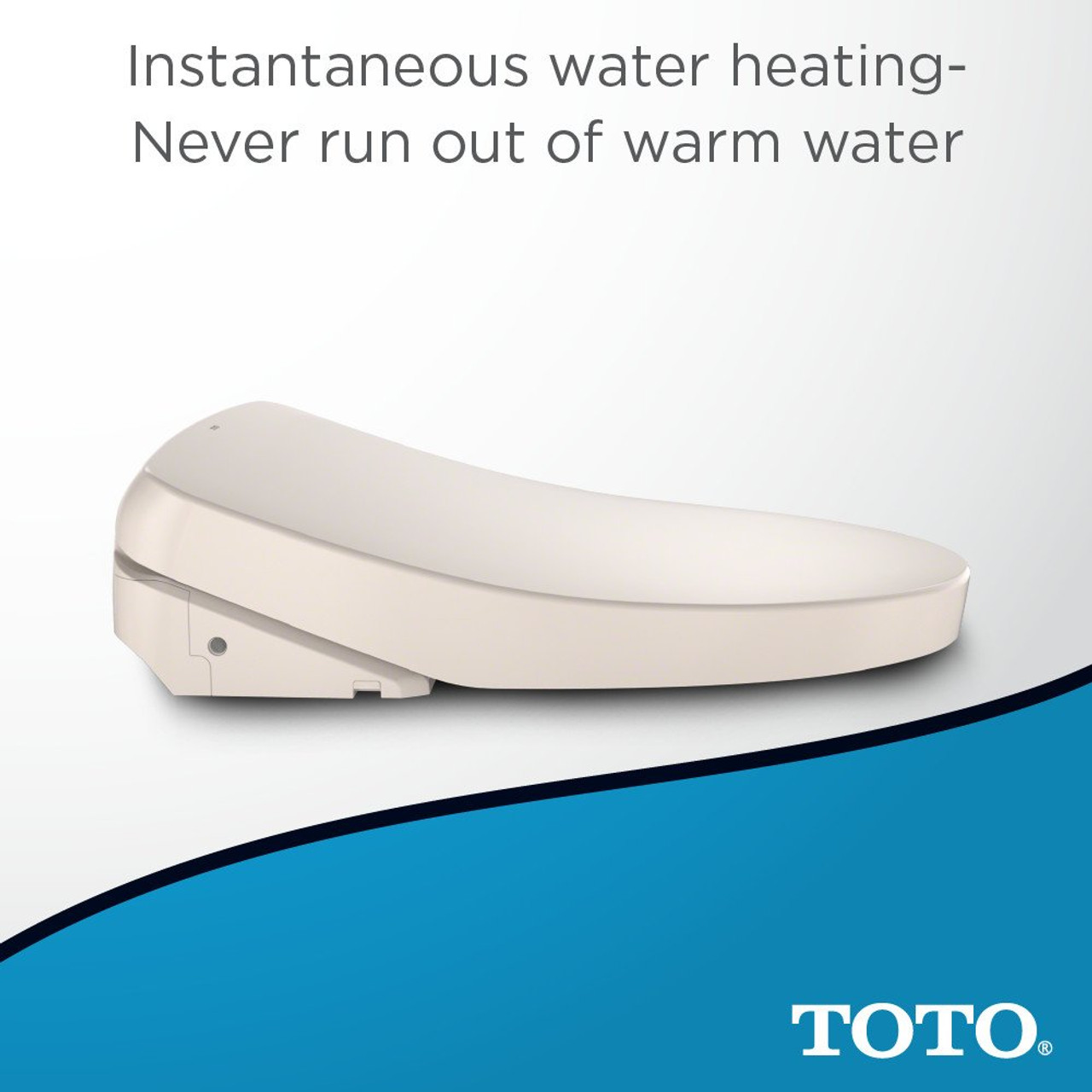 Electronic Elongated Bidet Seat in Sedona Beige