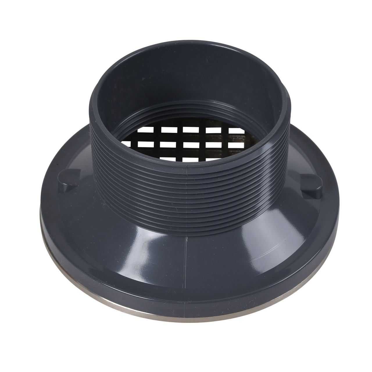 Oatey 6" Round CHR Grate & Ring & Plastic Barrel