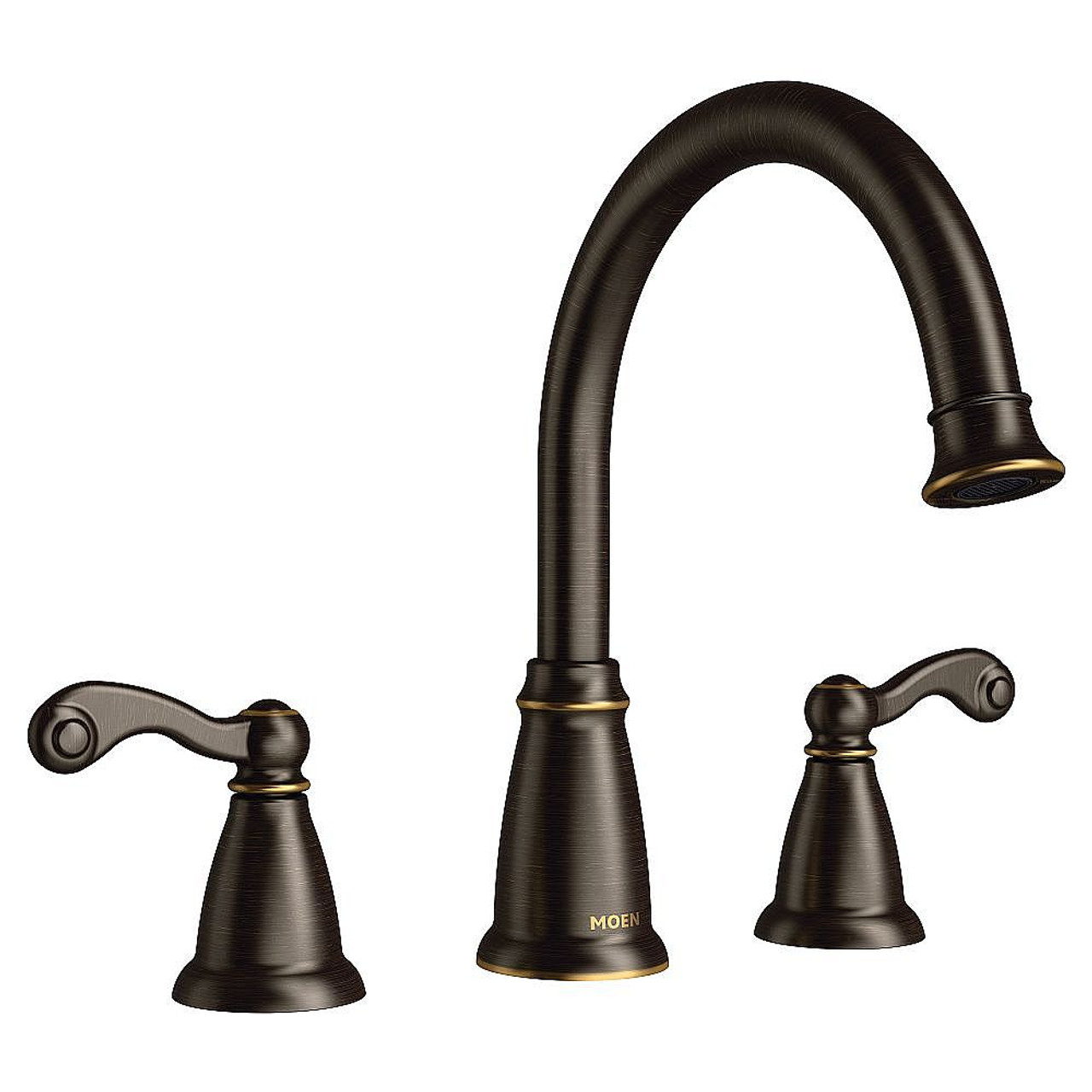 Mediterranean Bronze Two-Handle Roman Tub Faucet