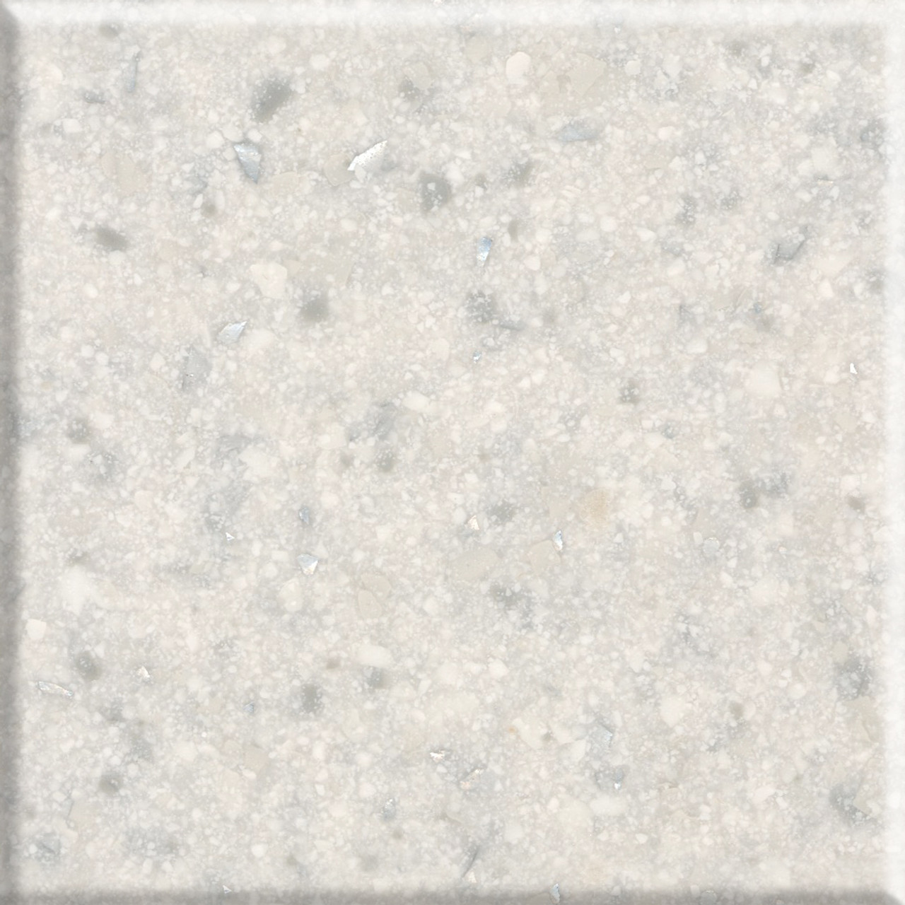 37-in X 22-in Cultured Marble Vanity Top with integral single bowl for 4" Centerset Faucet, In Frost