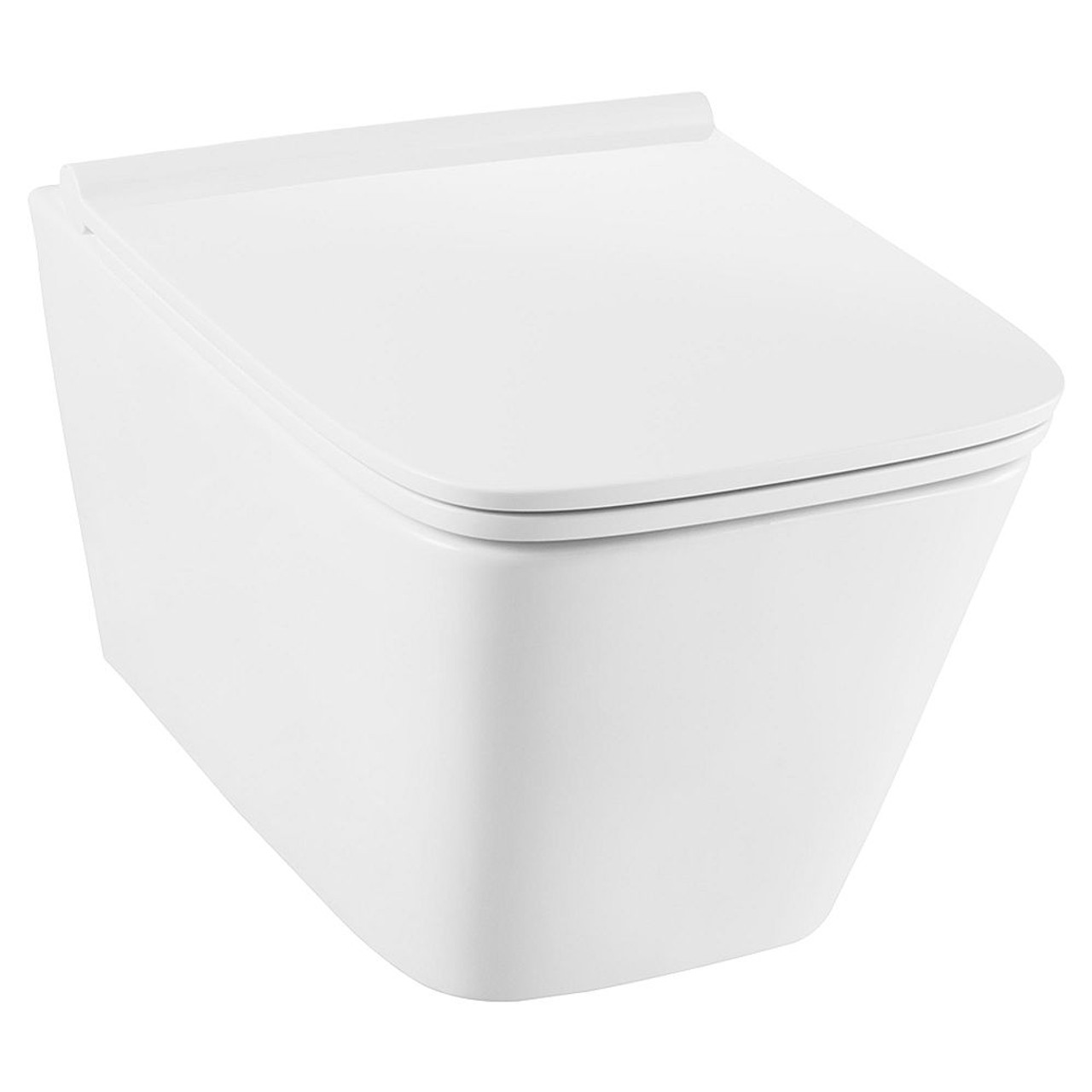 Wall-Mounted Elongated Toilet, in Canvas White