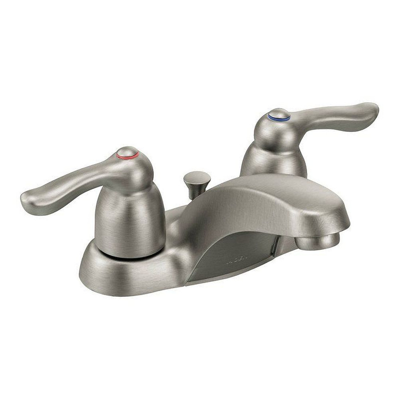 Double Handle Centerset Bathroom Faucet in Classic Brushed Nickel